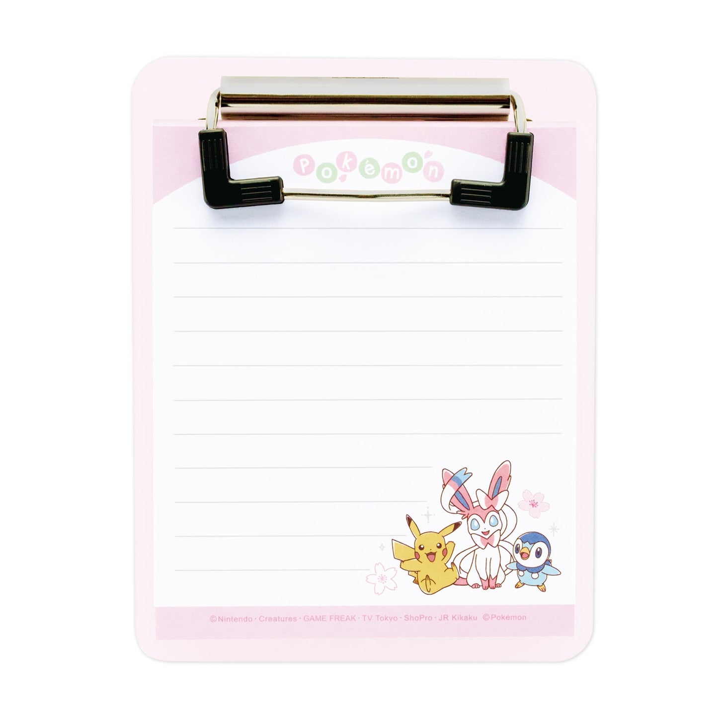[WHITE] "Pokemon Sakura" Mini Clipboard & Memo
