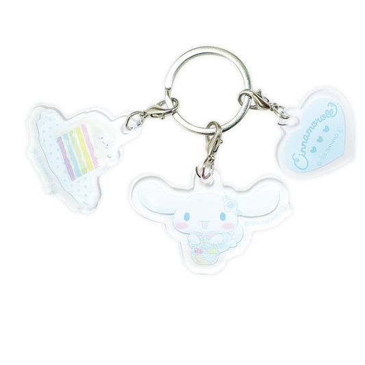 [CINNAMOROLL] "Sanrio Afternoon Tea" Triple Charm Keychain