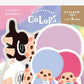 "Monchhichi Colors" Big Sticker Set