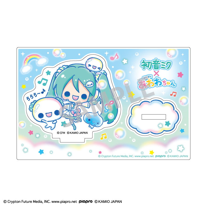 "Hatsune Miku x Popping Awawa-chan" Mini Acrylic Stand