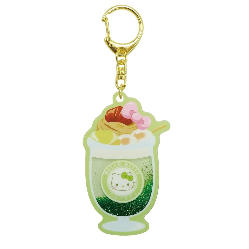 [PARFAIT] "Hello Kitty Matcha Sweets" Liquid Keychain