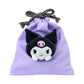 [KUROMI] "Sanrio" Drawstring Bag with Mascot