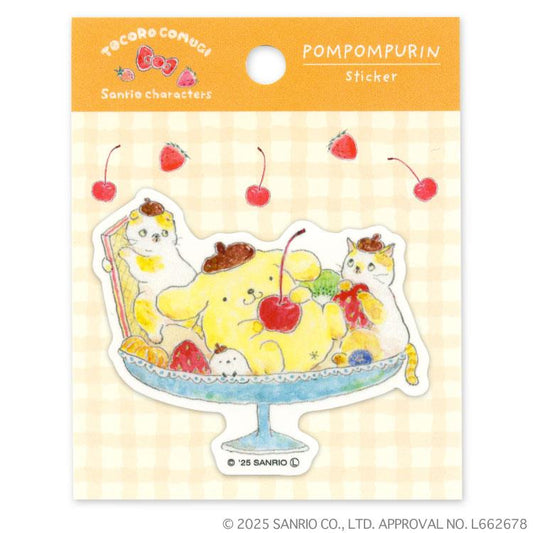 [POMPOMPURIN] "Tocoro Comugi x Sanrio" Sticker