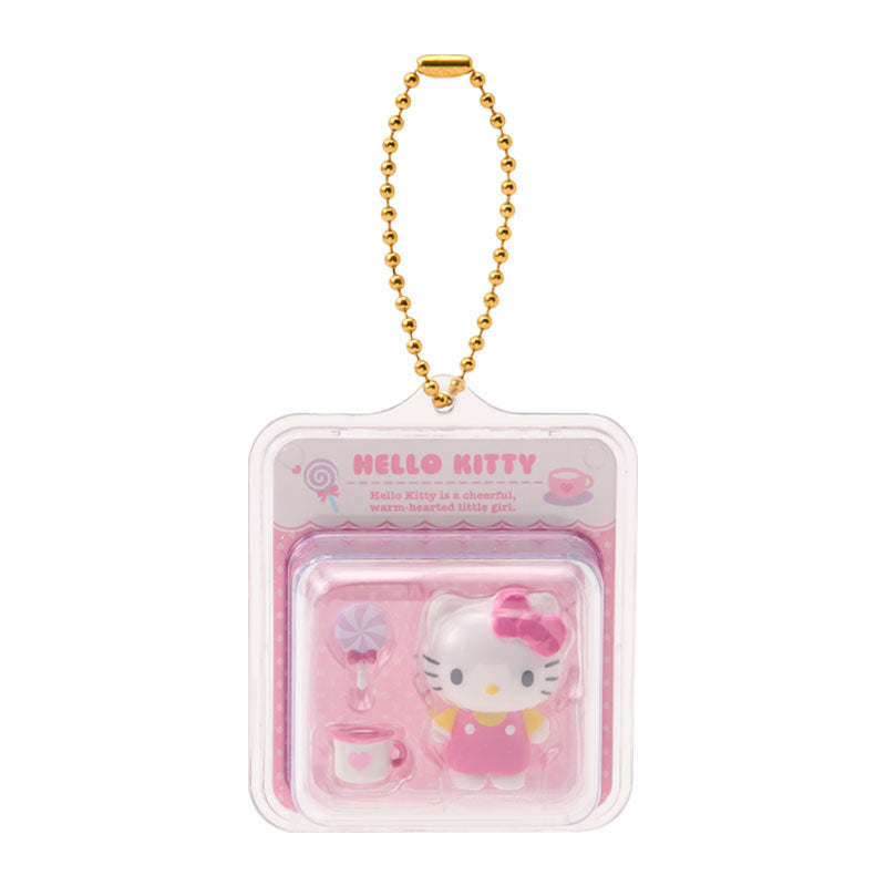 [HELLO KITTY / REGULAR PINK] "Sanrio Miniature Toy Package" Keychain