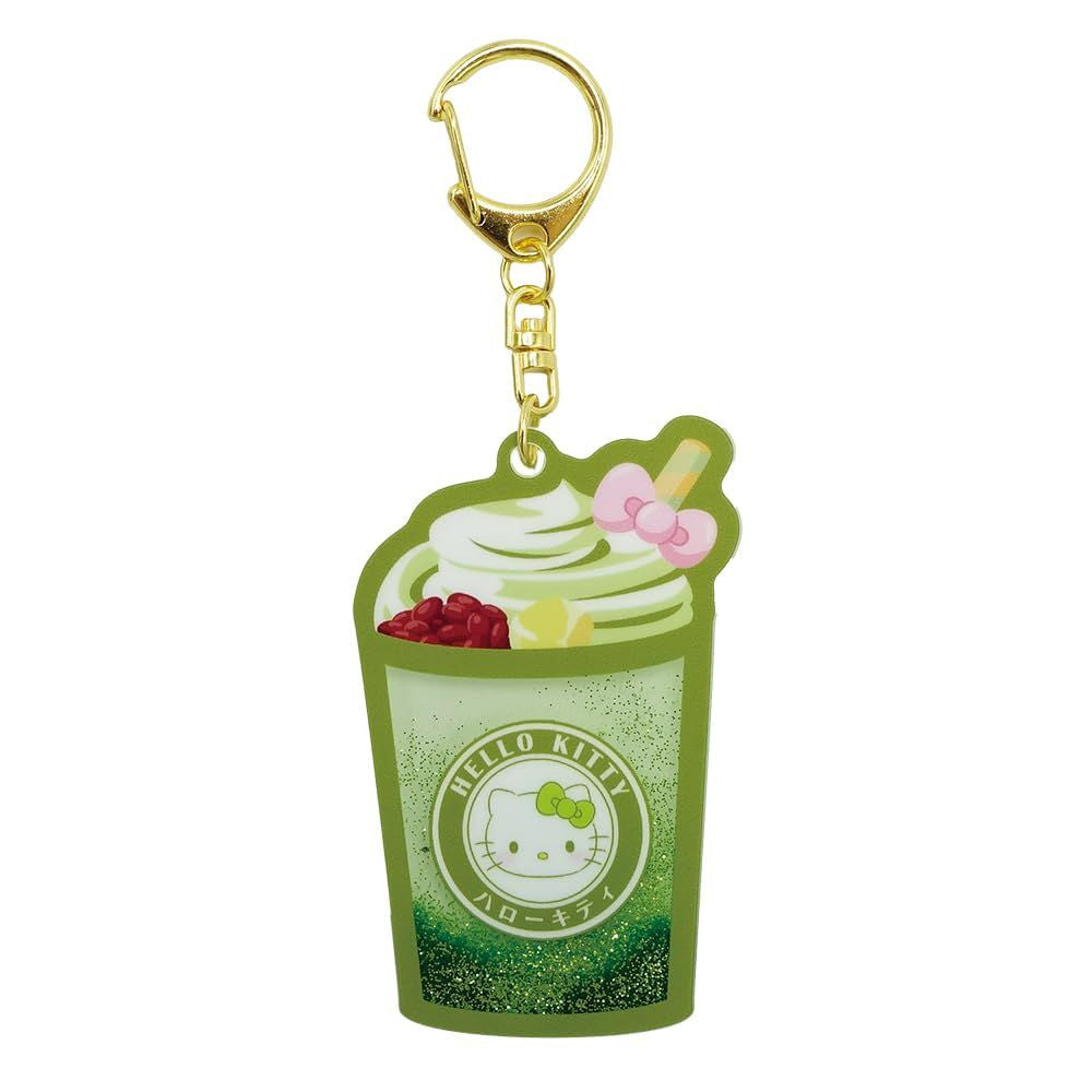 [LATTE] "Hello Kitty Matcha Sweets" Liquid Keychain