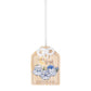 [WHITE] "Koupenchan Sky Blue Bouquet" Wooden Amulet