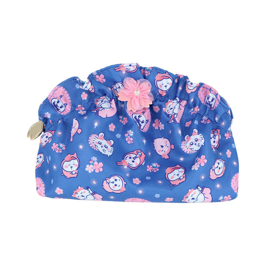 [BLUE] "Chiikawa Sakura Pink Frill" Shell Pouch