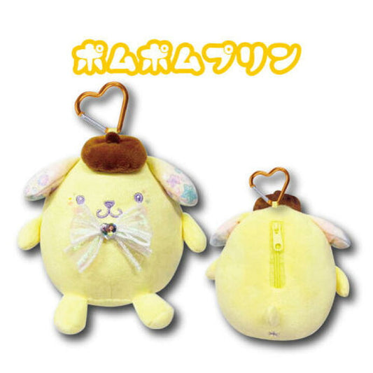 [POMPOMPURIN] "Sanrio Kirakira Sparkle" Plush Pouch
