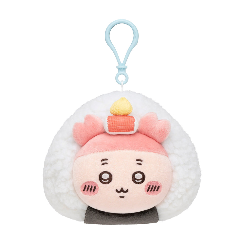[FURUHONYA] "Chiikawa Mogumogu Honpo Onigiri" Plush Keychain