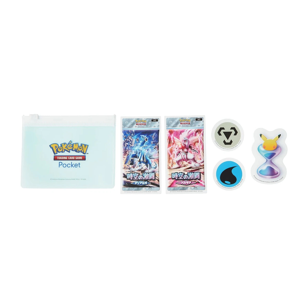 [SPACE-TIME SMACKDOWN] "Pokemon Pocket Expansion Pack" Stickers in Pouch