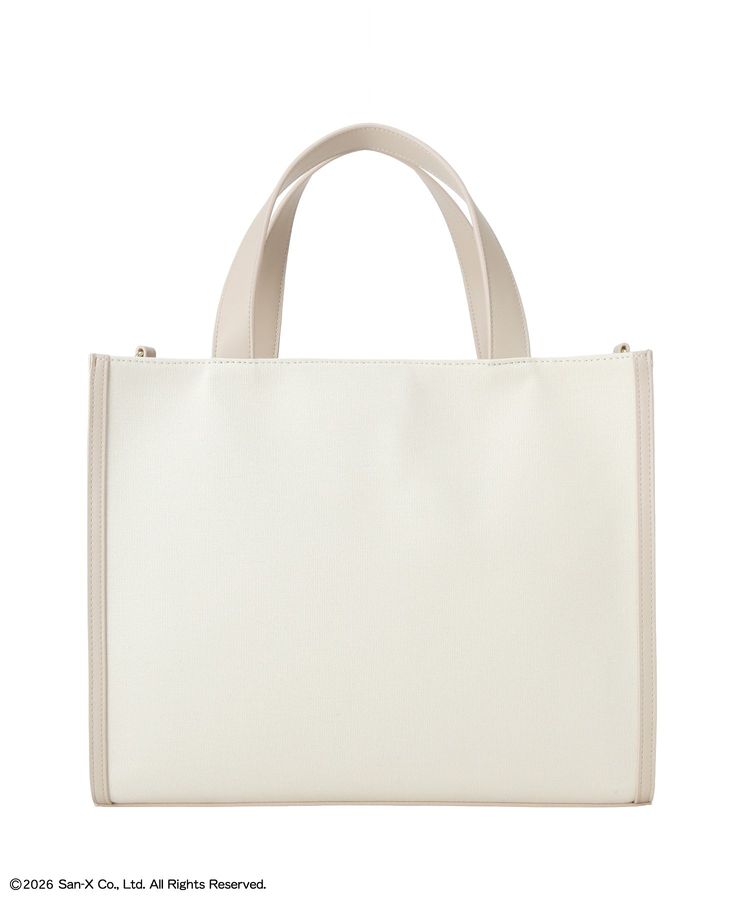 "Maison de FLEUR x Rilakkuma" Canvas 2 Way Square Tote Bag