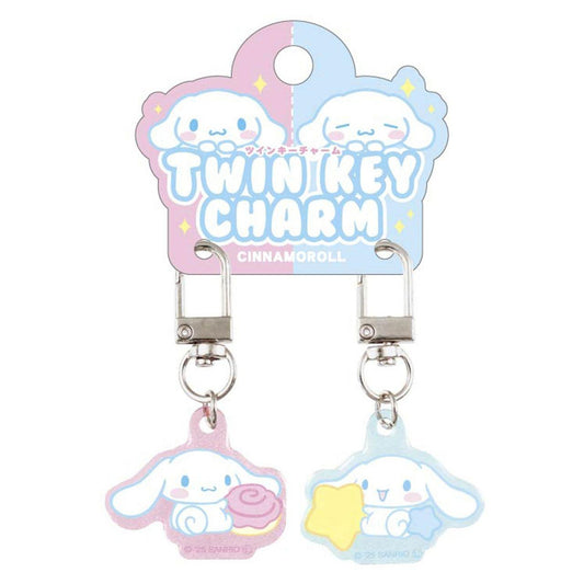 [CINNAMOROLL] "Sanrio" Twin Key Charm