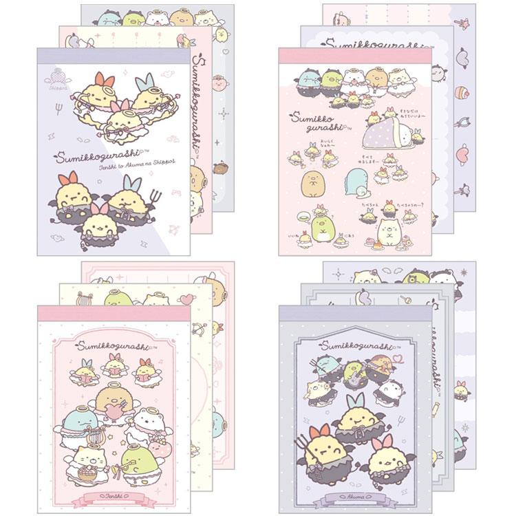 "Sumikko Gurashi Angel and Devil" Mini Cross Memo Pad