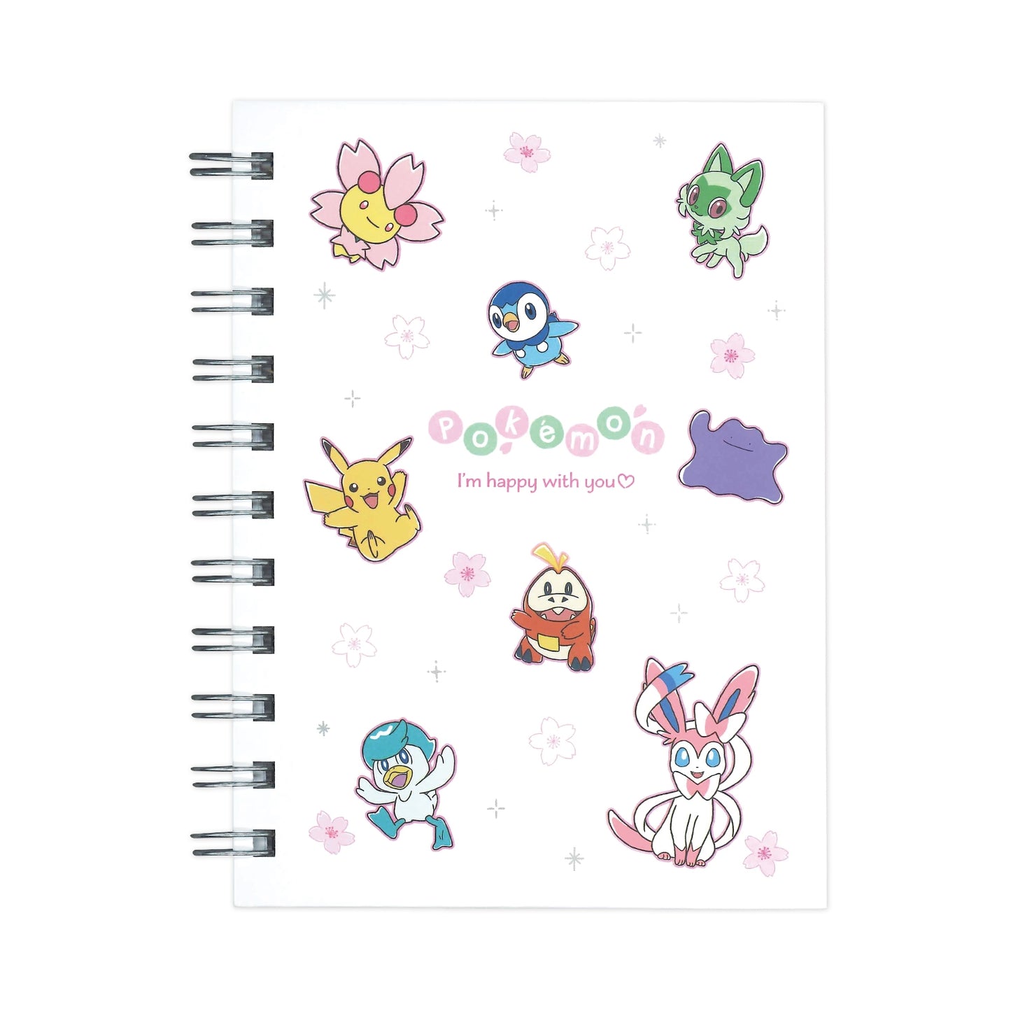 [WHITE] "Pokemon Sakura" A6 Notebook