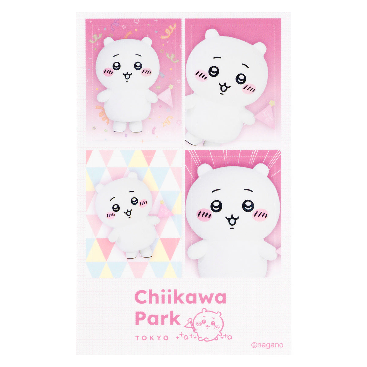 [CHIIKAWA] "Chiikawa Park" Special Photo ID Photo Style Sticker