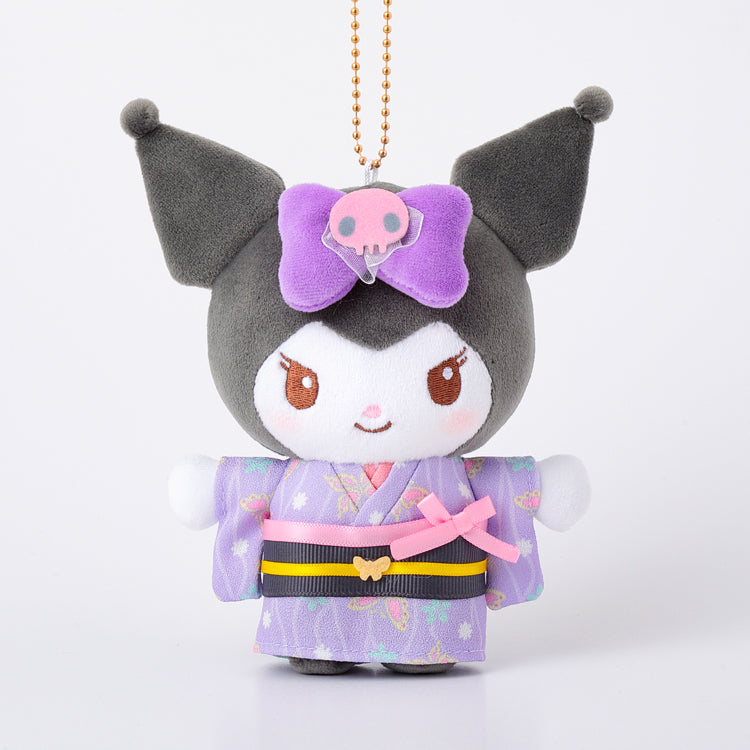 [KUROMI] "Sanrio Japanese Heart Romance" Plush Keychain
