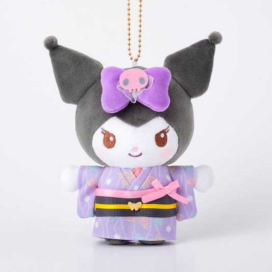 [KUROMI] "Sanrio Japanese Heart Romance" Plush Keychain