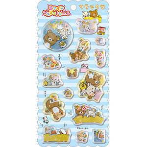 [STRIPE BLUE] "Rilakkuma From the Past" Air-In Sticker Sheet