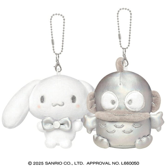 [CINNAMOROLL HANGYODON] "Sanrio Silver Nikonui" Plush Keychain