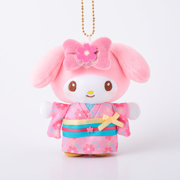 [MY MELODY] "Sanrio Japanese Heart Romance" Plush Keychain