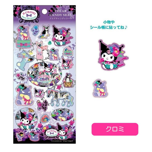 [KUROMI] "Sanrio x Kayo Horaguchi" Clear Candy Sticker Sheet