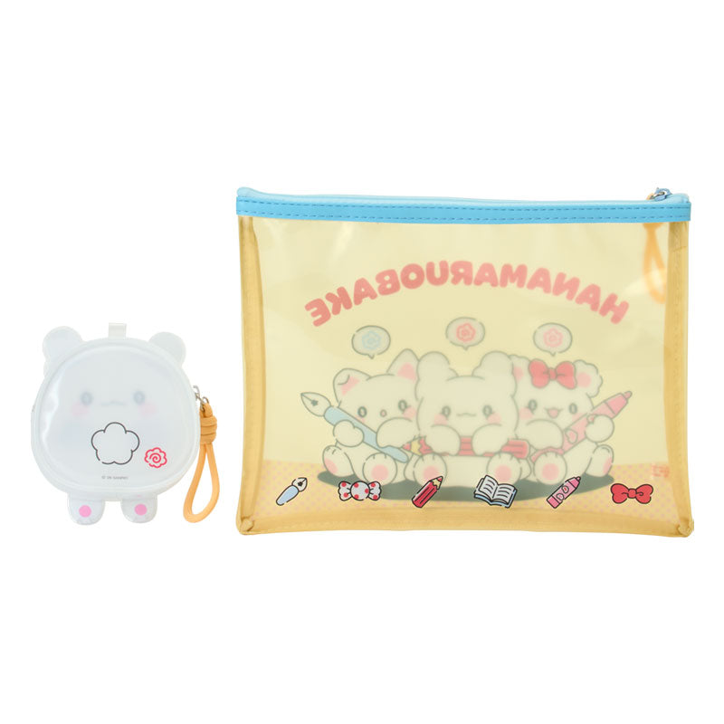 "Hanamaruobake Together with Friends" Clear Pouch Set