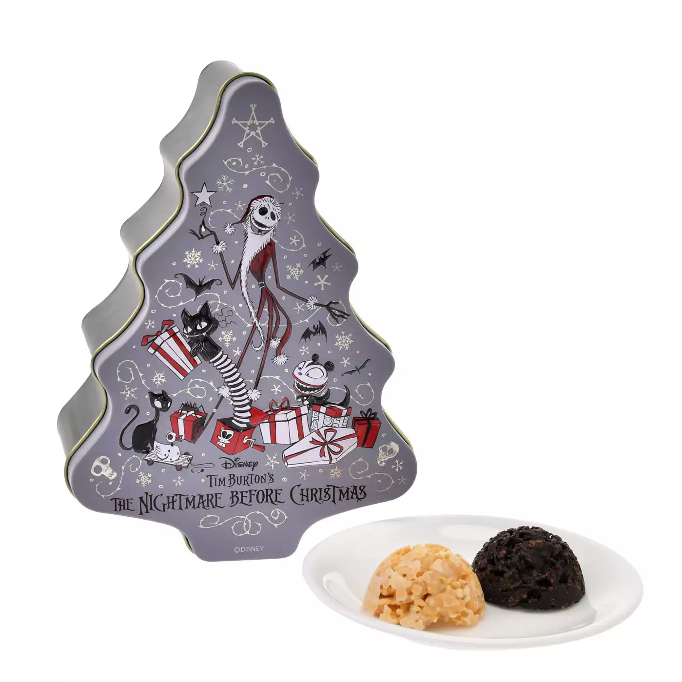 "Tim Burton's The Nightmare Before Christmas - Christmas Selection Crunch Chocolate" Tin Case