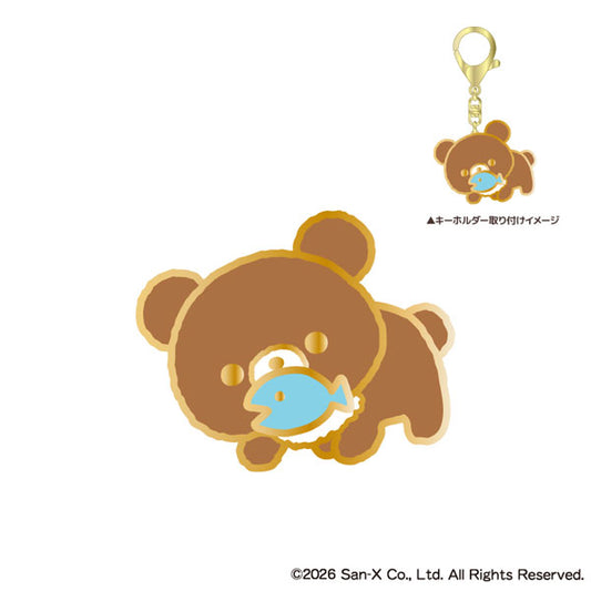 [CHAIROIKOGUMA] "Rilakkuma" Pin Keychain