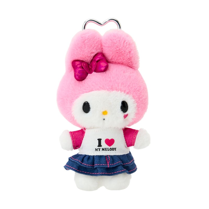 [MY MELODY] "I LOVE SANRIO CHARACTERS" Plush Keychain