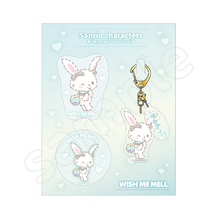 [WISH ME MELL] "Sanrio Hey, you! Over Here! Special Set" Keychain