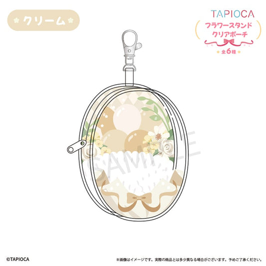 [CREAM] "Tapioca Original Flower Stand" Window Pouch