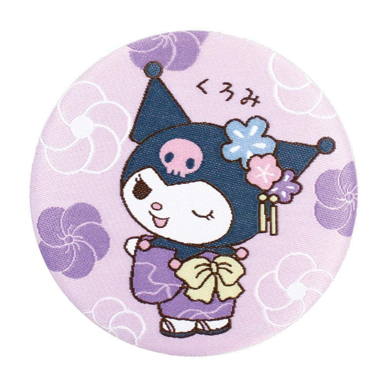 [KUROMI] "Sanrio Woven Embroidery" Can Magnet
