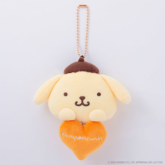 [POMPOMPURIN] "Sanrio Plush Heart Meter" Plush Keychain