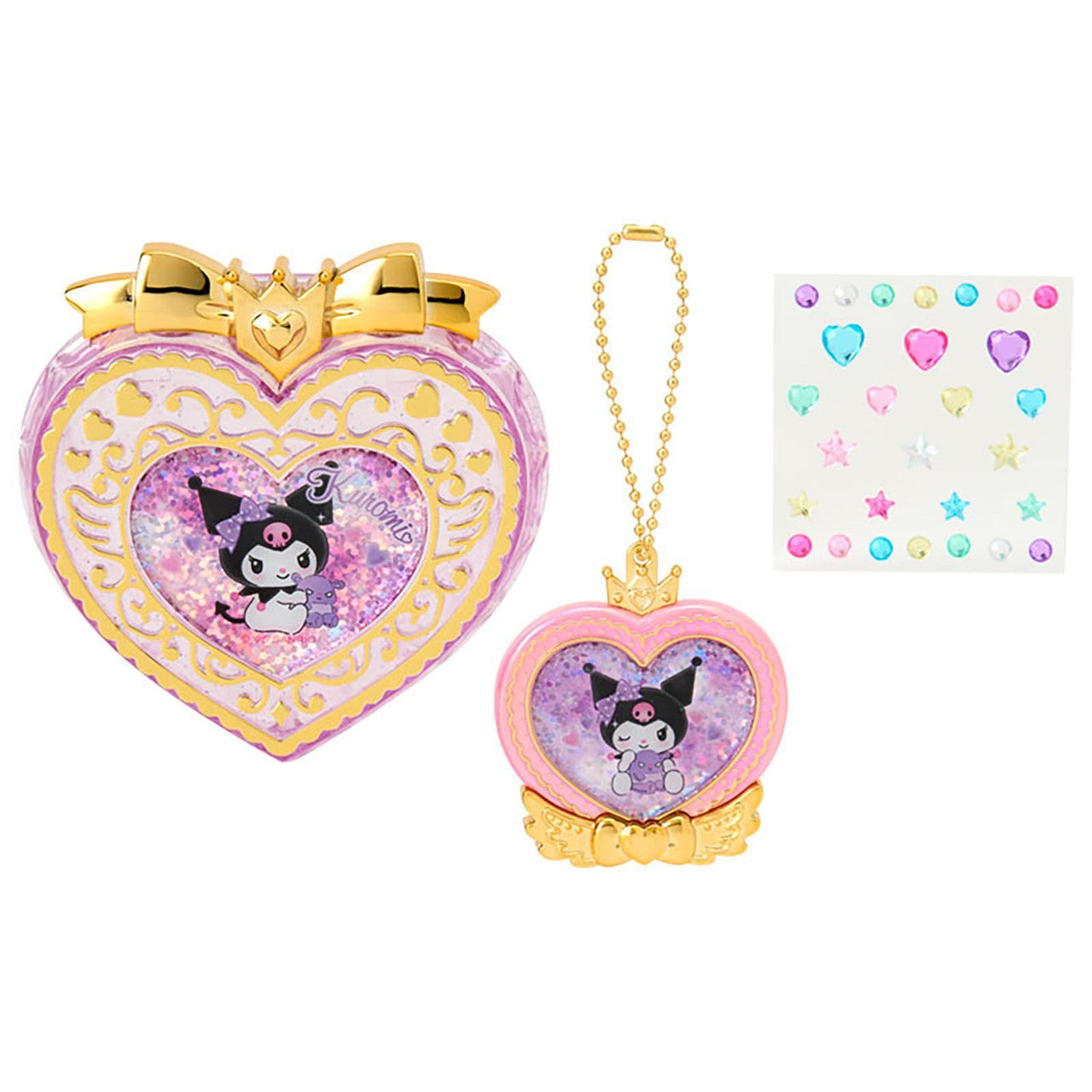 [KUROMI] "Sanrio" Accessory Case & Charm Set