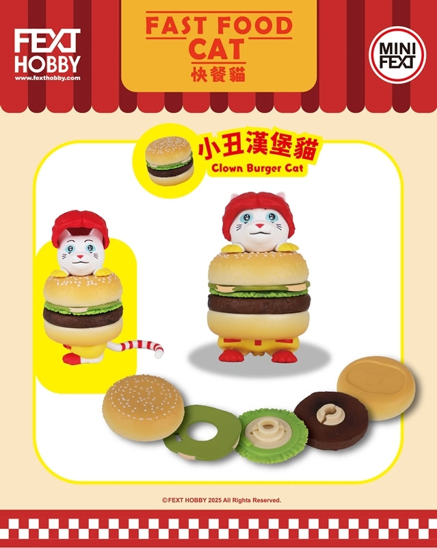 "FEXT HOBBY Mini Fast Food Cat" Figure Blind Box