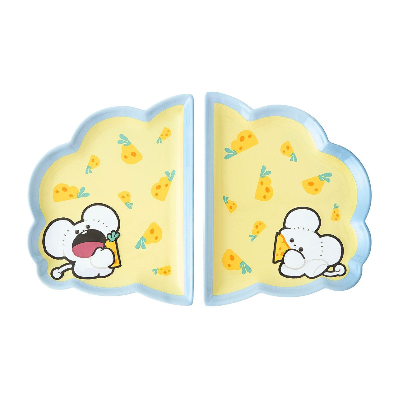 "Pokemon Mogumogu Watching!" Tandemaus Plate Set