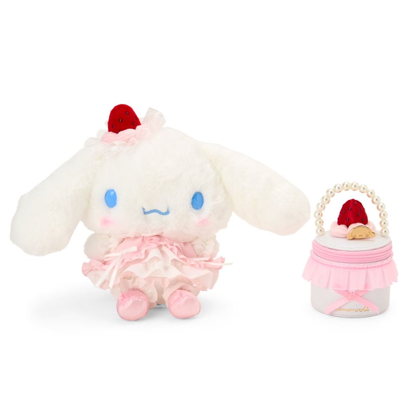 [CINNAMOROLL] "Sanrio Ichigo Whip Cake Series" Plush & Accessory Case Set
