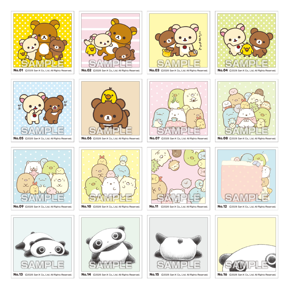 "San-X Universe SQUARE Sticker" Blind