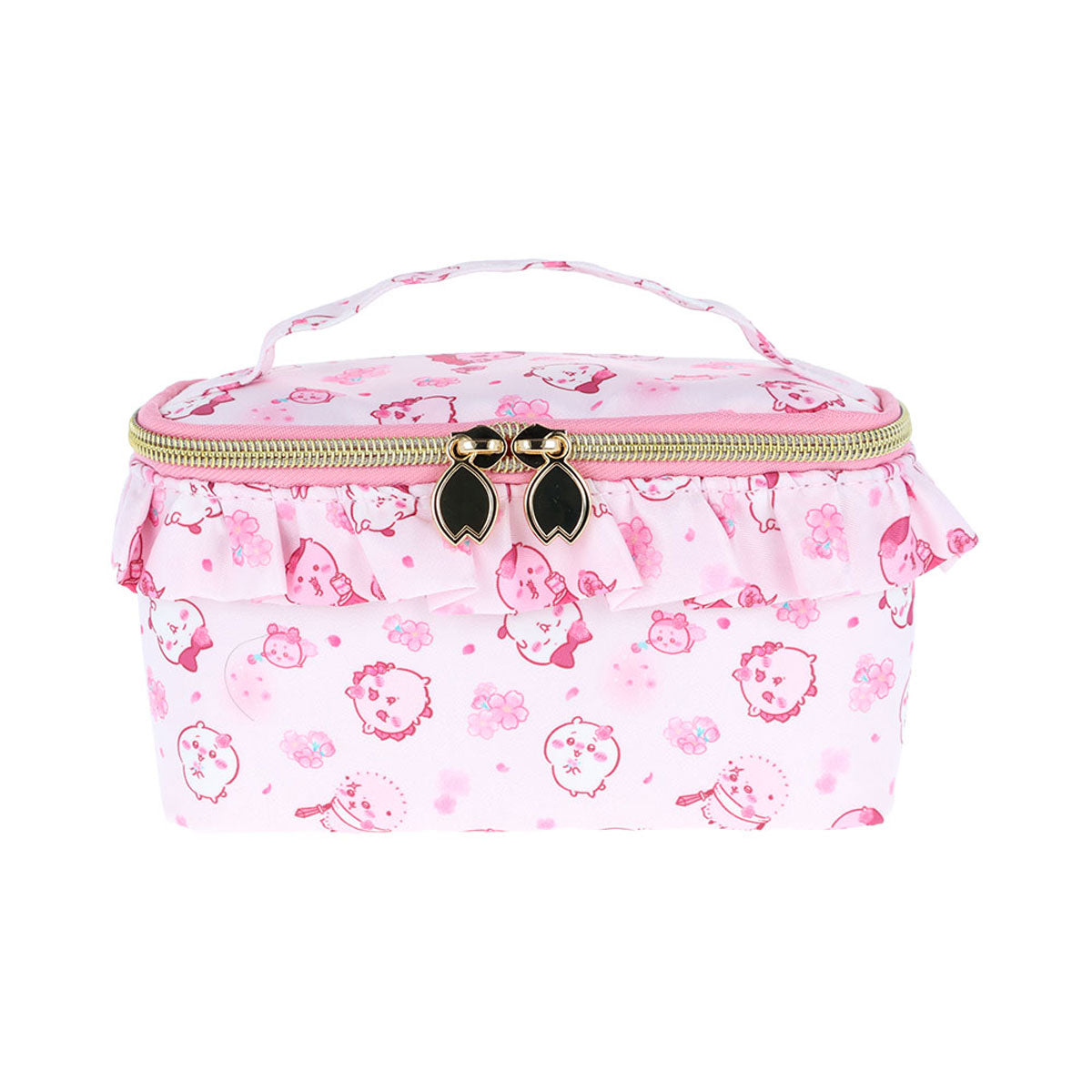 [PINK] "Chiikawa Sakura Pink Frill" Vanity Pouch