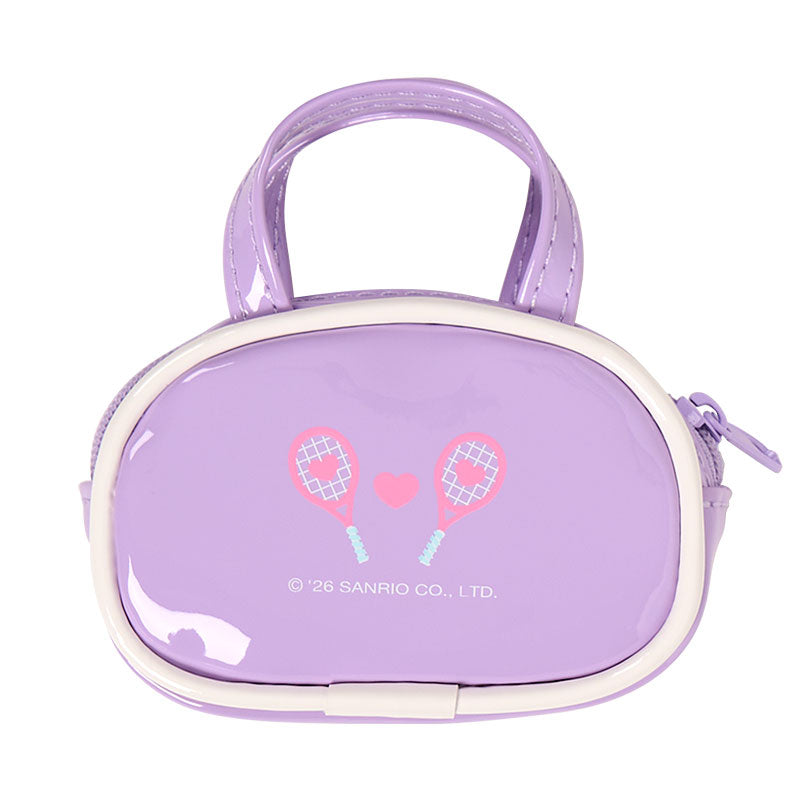 [KUROMI] "SANRIO GIRLS' TENNIS CLUB" Charm with Mini Pouch