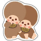 "Monchhichi Leopard" Big Sticker Set