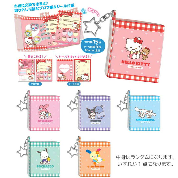 "Sanrio Mini Profile Book Keychain" Blind