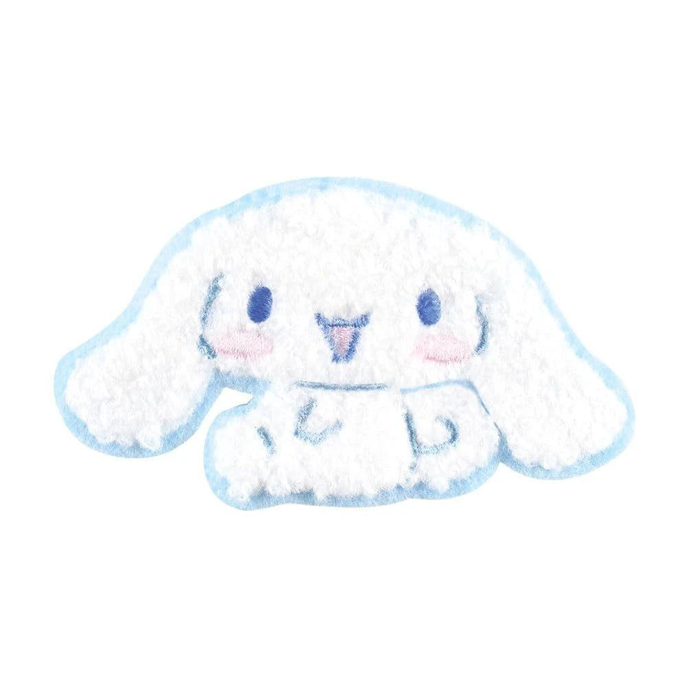 [CINNAMOROLL] "Sanrio Sitting Cutely Mokomoko" Embroidered Sticker