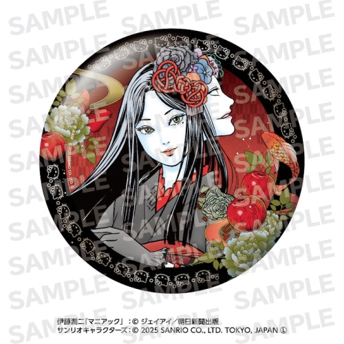"Junji Ito & Sanrio Characters Kimono Tomie" BIG Can Badge