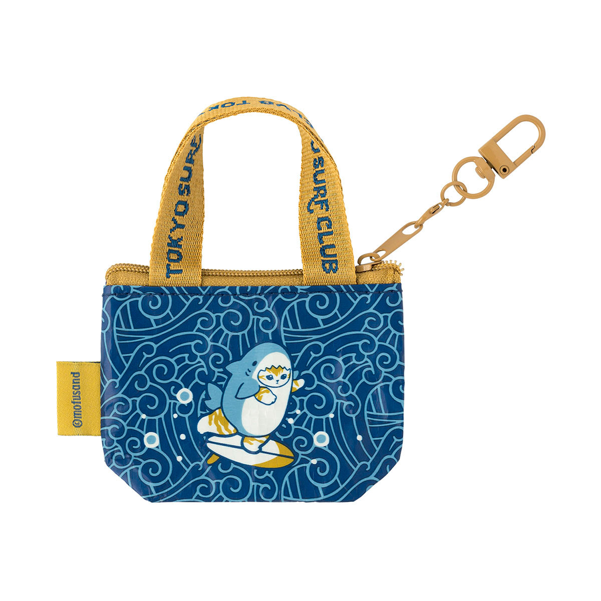 [SWIMMING] "Mofusand BOARD SHARK!" Mini Bag Keychain