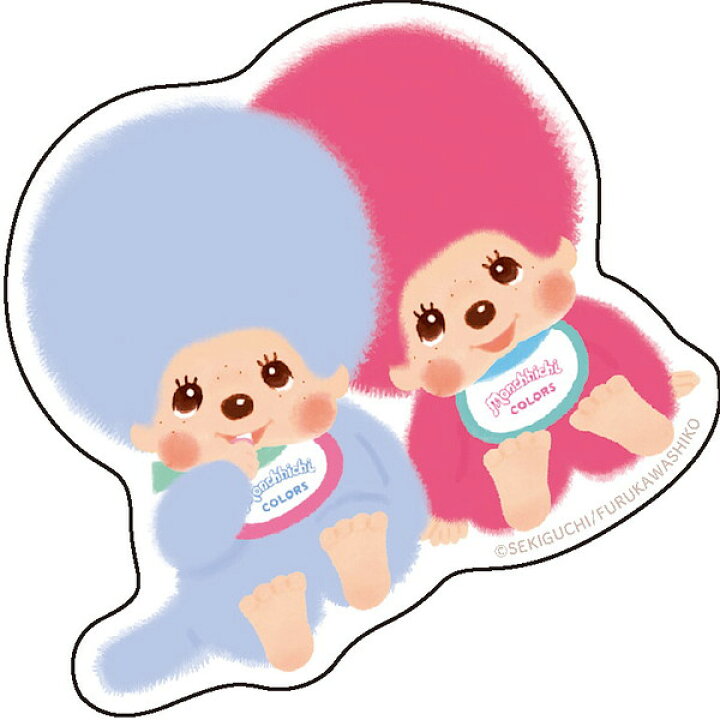 "Monchhichi Colors" Big Sticker Set