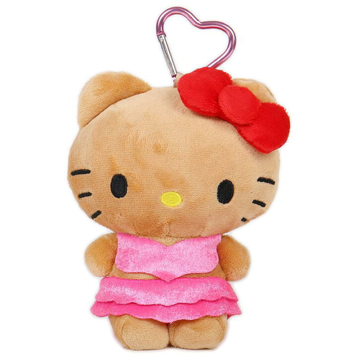 [HELLO KITTY] "Sanrio Suntan" Pouch Plush Keychain