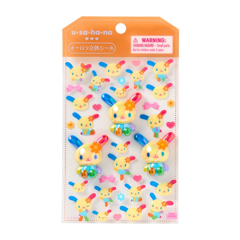 [USAHANA] "Sanrio Seal Friends" Aurora 3D Sticker Sheet