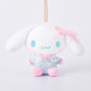 [CINNAMOROLL] "Sanrio Dressed Up Two Colors Coordinated Munyugurumi" Plush Keychain