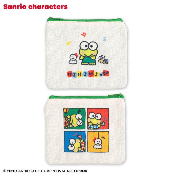 [KEROPPI] "THANKYOUMART x Sanrio Retro" Canvas Flat Pouch